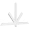 Ekena Millwork Kennewick Architectural Grade PVC Gable Bracket, 72"W x 39"H x 2"D x 4"F, 13/12 Pitch GBP072X39X0204KEN00 - alternate 1